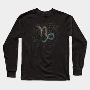 Rainbow Spiderweb Capricorn Long Sleeve T-Shirt